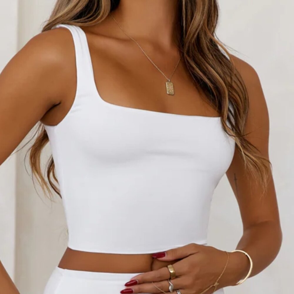 Base White Crop Top